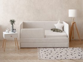 Диван-кровать Happy (айвори) в Октябрьском - oktyabrskij.mebel-nsk.ru | фото