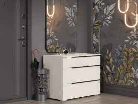 Комод с 3 ящиками Айри КМ-001 (кашемир) в Октябрьском - oktyabrskij.mebel-nsk.ru | фото