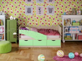 Кровать детская Бабочки 1,8 м в Октябрьском - oktyabrskij.mebel-nsk.ru | фото