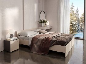 Кровать двухспальная 1,6м Гиза в Октябрьском - oktyabrskij.mebel-nsk.ru | фото