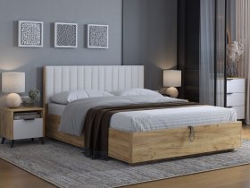 Кровать двуспальная 1,6м Юлия в Октябрьском - oktyabrskij.mebel-nsk.ru | фото