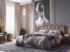 Кровать двуспальная 1,8м Верона-2 в Октябрьском - oktyabrskij.mebel-nsk.ru | фото