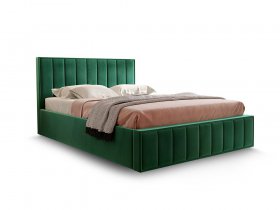 Кровать мягкая 1,6 Вена стандарт, вар.1 в Октябрьском - oktyabrskij.mebel-nsk.ru | фото