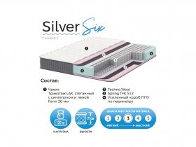Матрас Silver Six в Октябрьском - oktyabrskij.mebel-nsk.ru | фото