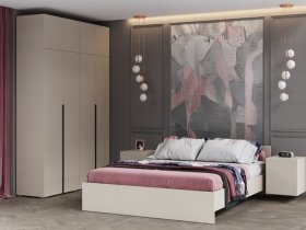 Модульная спальня Айри (кашемир) в Октябрьском - oktyabrskij.mebel-nsk.ru | фото