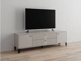 Тумба под ТВ Парус-10 (кашемир/сантьяго софт) в Октябрьском - oktyabrskij.mebel-nsk.ru | фото